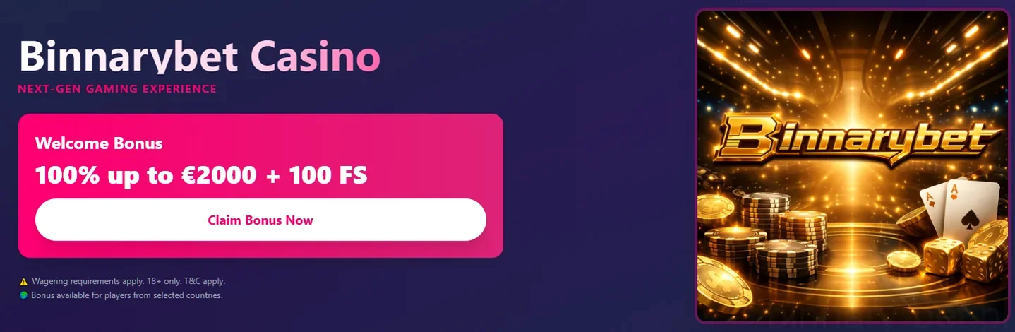 Binnarybet Casino gry i bonusy